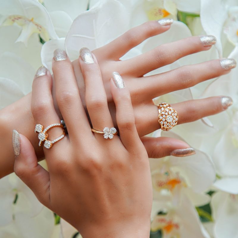 The Diamond Elegance Ring.